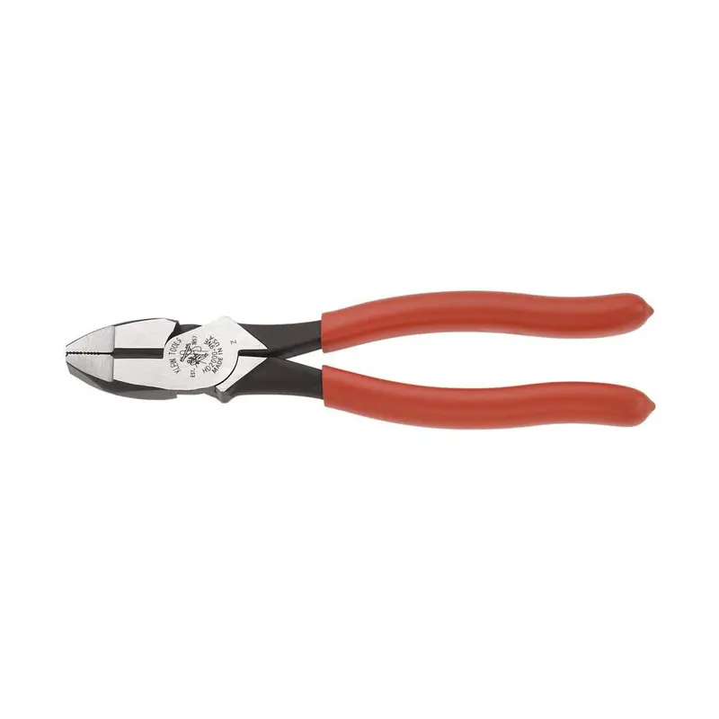 Klein Tools HD2000-9NE Side-Cutting Lineman’s Pliers – 9-Inch USA-Made Tool for ACSR, Nails, Screws & Hard Wire