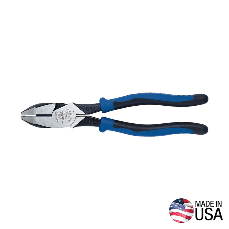 Klein Tools J2000-9NE Lineman’s Pliers – 9-Inch, Journeyman-Style Handles, Forged Steel Construction