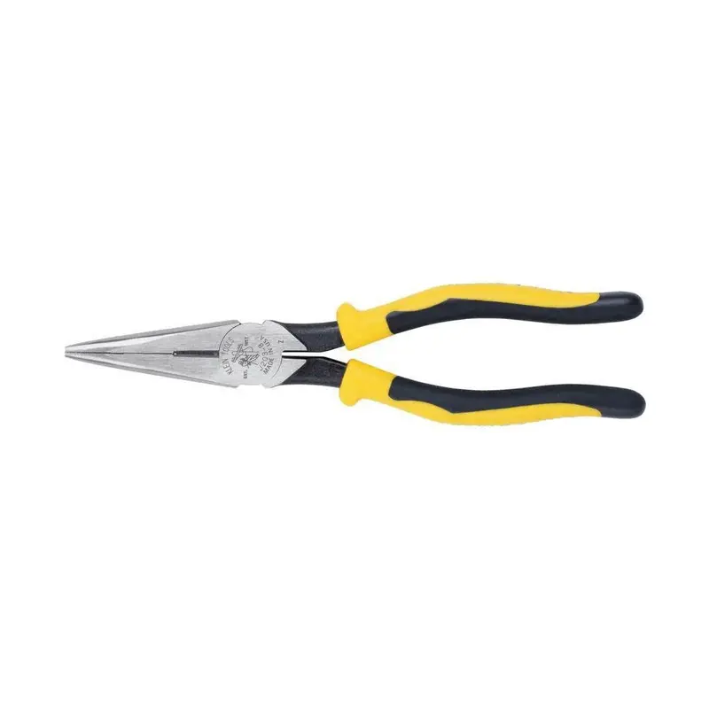 Klein Tools J203-8 Heavy-Duty Needle-Nose Pliers – 8-Inch Induction-Hardened Tool with Extended Leverage & Hot-Riveted Joint