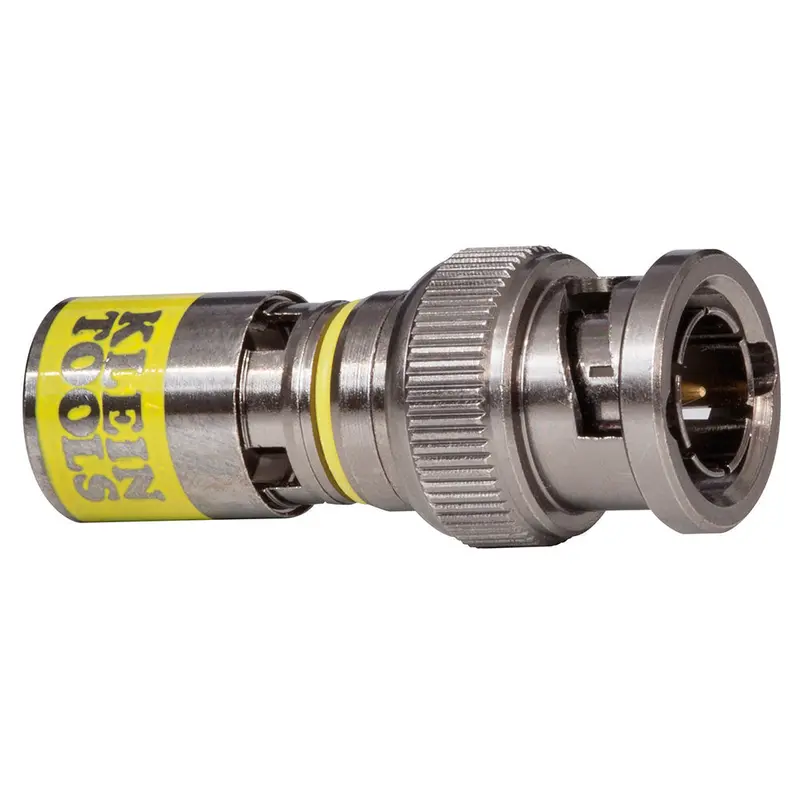 Klein Tools VDV813-613 BNC Compression Connectors – RG6/RG6Q Coaxial, Male, 35-Pack