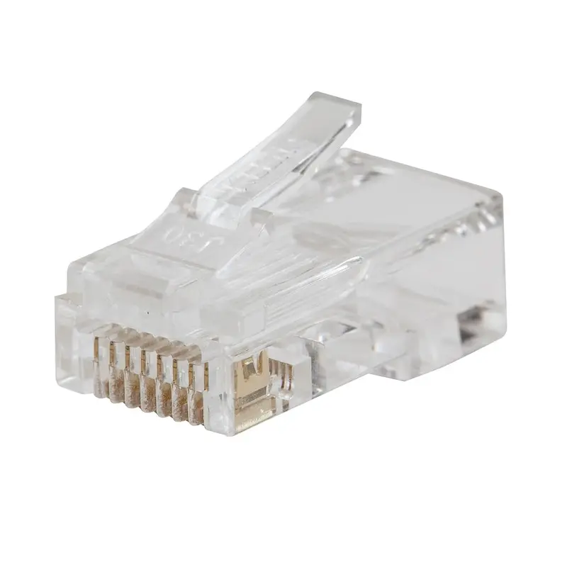 Klein Tools VDV826-729 RJ45 CAT6 Pass-Through Modular Data Plugs — 10-Pack