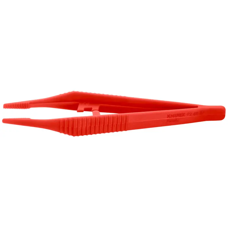 KNIPEX 5.25-Inch ESD-Safe Plastic Gripping Tweezers with Blunt Tips