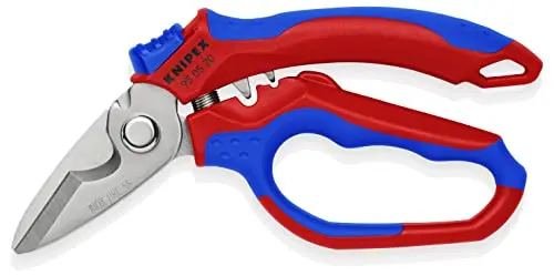 KNIPEX 6-1/4″ Stainless Steel Angled Electrician’s Shears