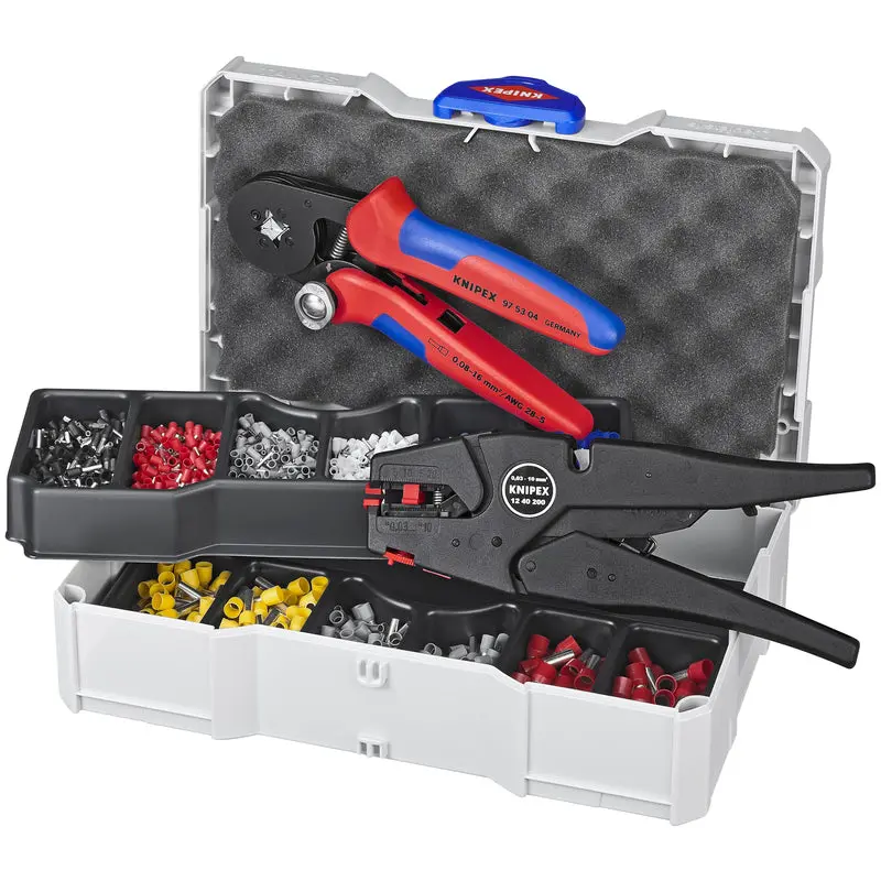 KNIPEX Crimping Die Assortment – Includes Sizes 12, 40, 200, and 97 53 04