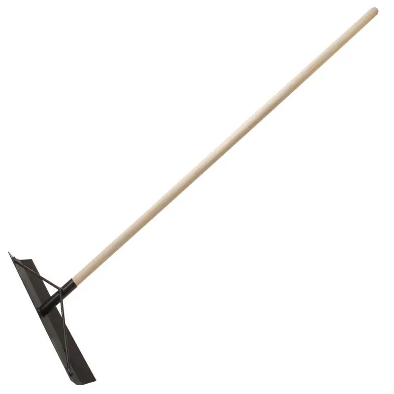 Kraft Lightweight Aluminum Concrete Spreader — 19.5-Inch x 4-Inch, Hook-Free Design with 54-Inch Handle (Pre-Assembled)