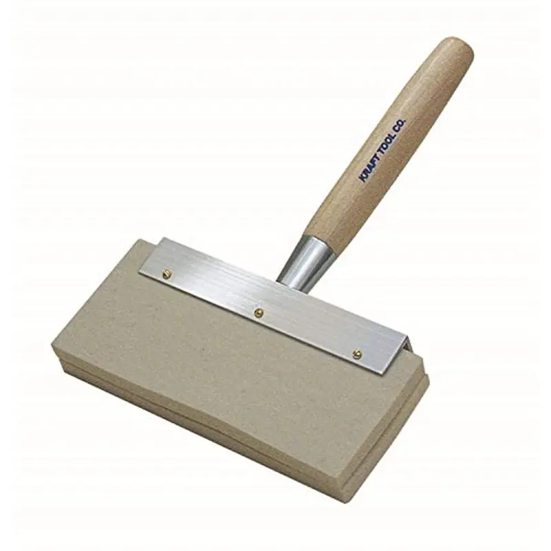 Kraft Tool Blister Brush – Replaceable Felt Pads, Hardwood Handle