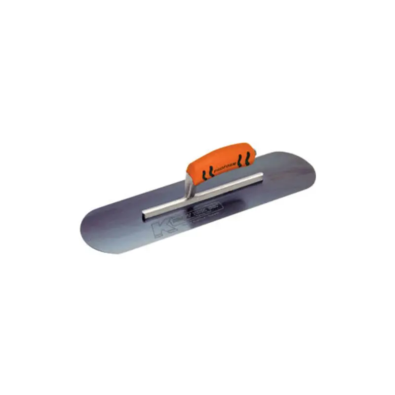 Kraft Tool CF279BPF 16×4-Inch Blue Steel Pool Trowel with ProForm Handle
