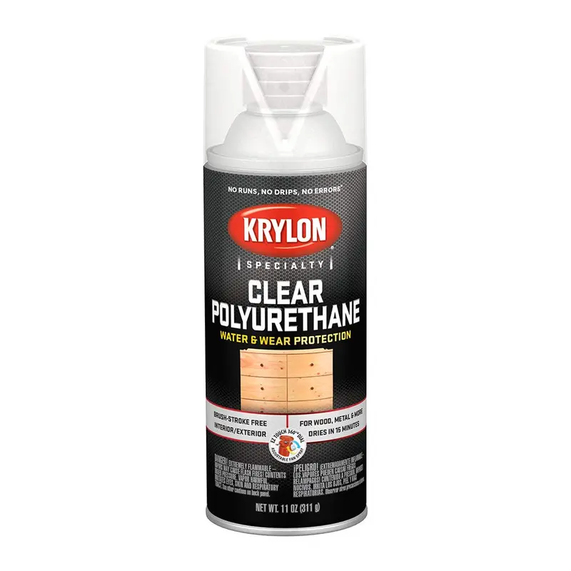 Krylon Clear Gloss Polyurethane Aerosol Spray – 11 oz Protective Finish