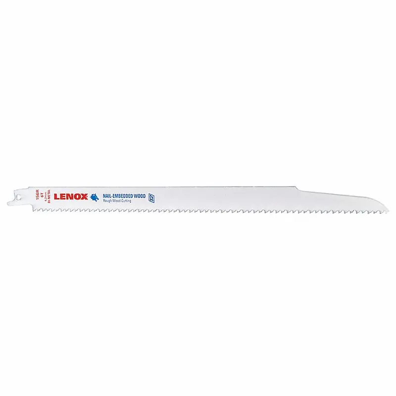 Lenox 20585156R 12-Inch Reciprocating Saw Blade – 6 TPI, 0.04″ Thick, Bi-Metal (5-Pack)
