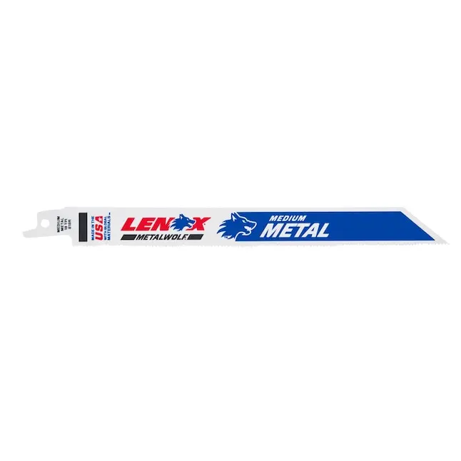 Lenox 6-Inch Bi-Metal Metal-Cutting Blades — 18 TPI for Clean, Efficient Ferrous Material Cuts