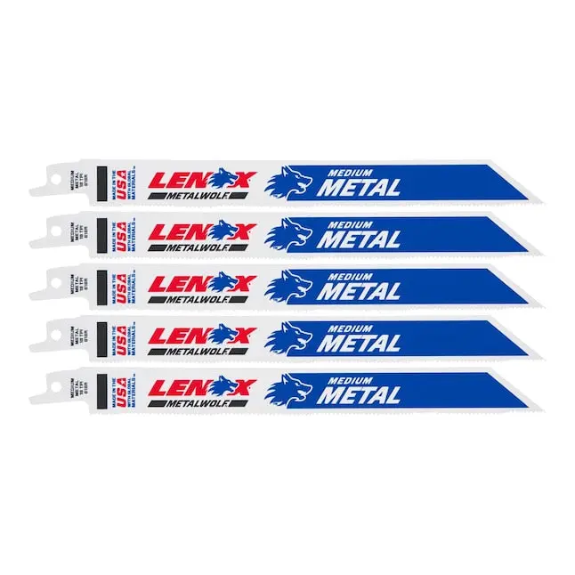 Lenox Power Blast Metal-Cutting Reciprocating Blade — 8 Inch, 18 TPI, Bi-Metal Construction