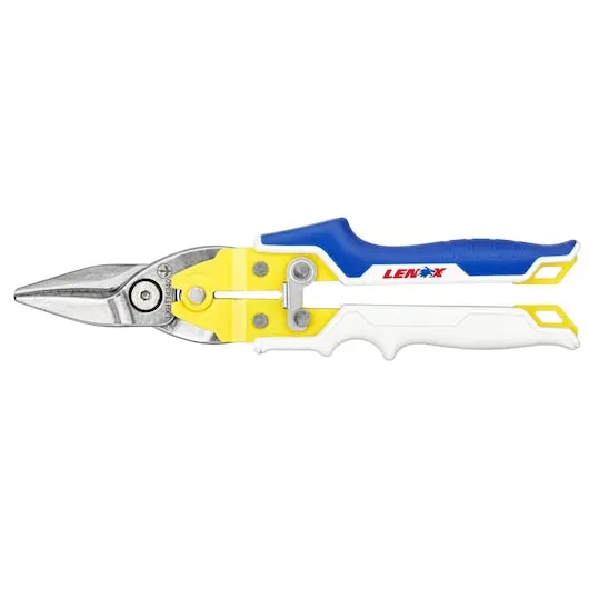 Lenox Straight-Cutting Aviation Snips for Clean Linear Cuts