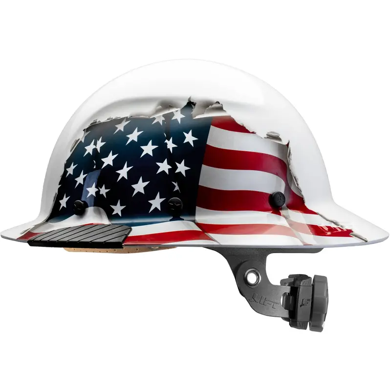 LIFT DAX America Full-Brim Hard Hat – HDF-24AF ANSI-Compliant Safety Helmet