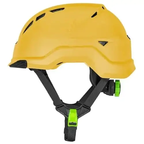 LIFT HRX-22LC2 RADIX Vented Yellow Hard Hat with Safety Helmet Ventilation