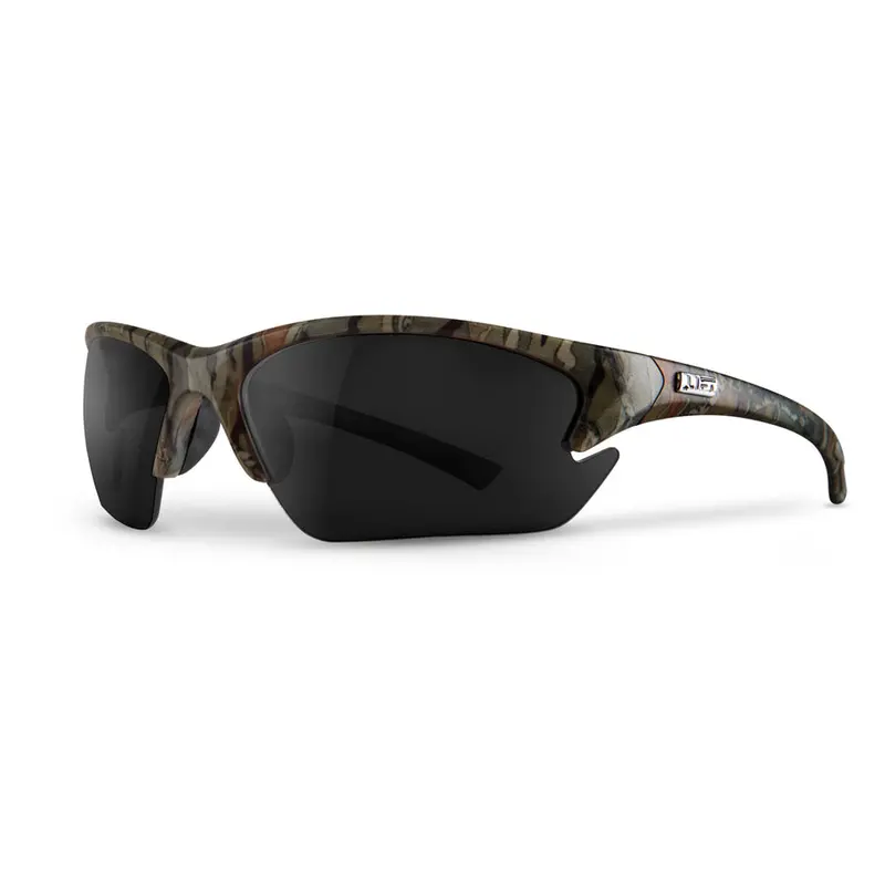 LIFT Quest Safety Glasses – Camouflage Frame with Smoke Tinted Lenses, ANSI Z87.1+ Impact Rated