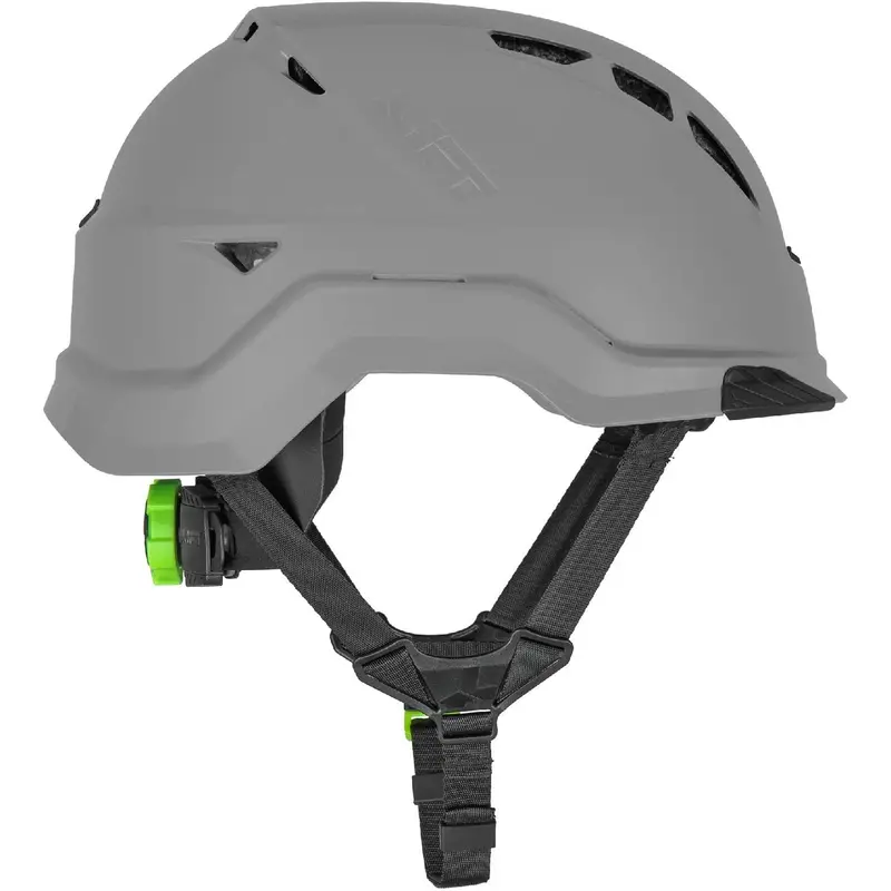 Lift Radix Vented Hard Hat – HRX-22YC2 Safety Helmet with Breathable Design, Gray