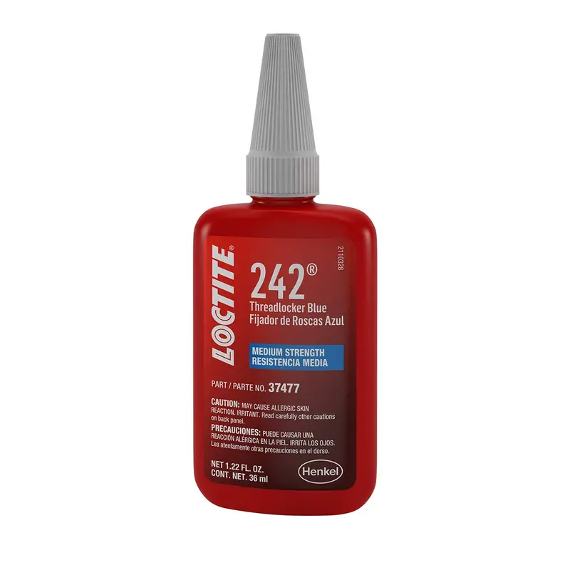 LOCTITE 242 Medium-Strength Threadlocker – 36 mL Blue Anaerobic Adhesive for General-Purpose Metal Fastening