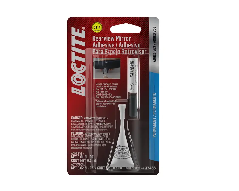 Loctite 37438 Rearview Mirror Adhesive Kit – 0.3 cc Precision Dispenser