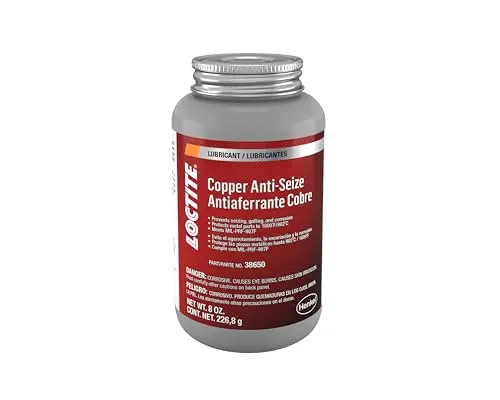 Loctite 38650-12PK Copper Anti-Seize Lubricant, 8 oz Brush-Top (12-Pack)