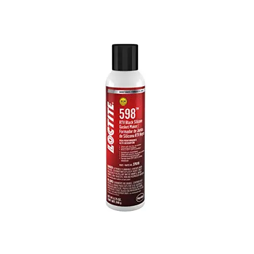 Loctite SI 598 High-Temperature RTV Silicone Gasket Maker – Sensor-Safe Black, 8.75 oz Aerosol