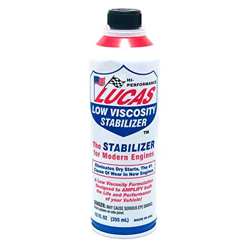 Lucas Low-Viscosity Oil Stabilizer – 12 oz Formula for Enhanced Engine Protection