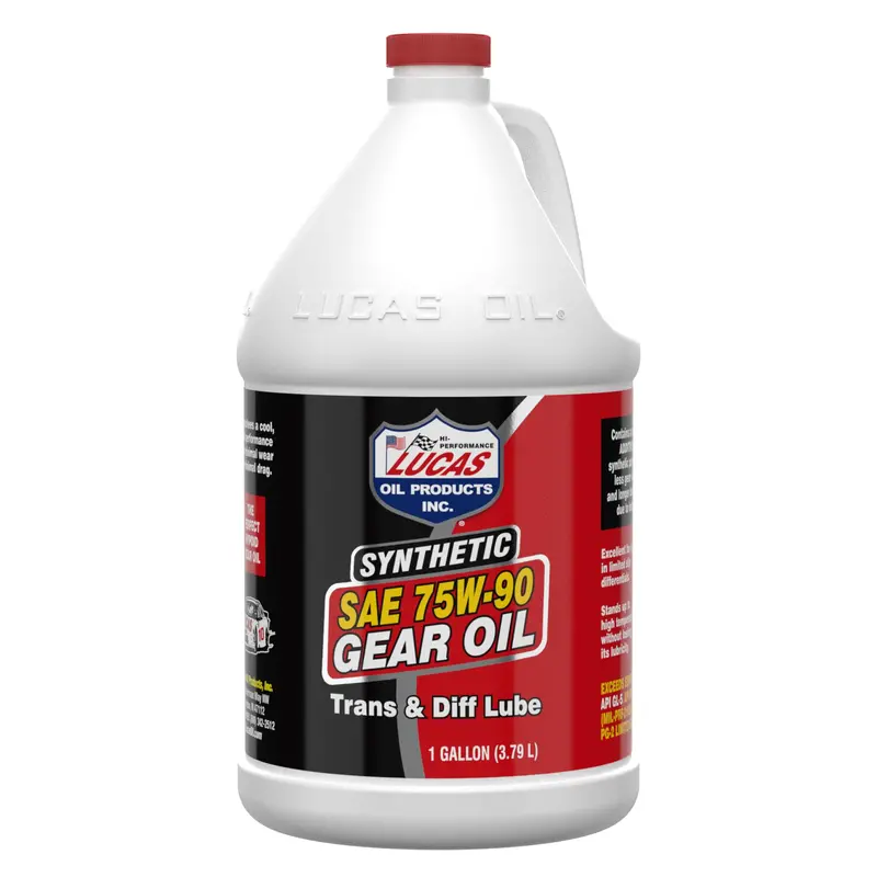 Lucas Oil 10048 Synthetic SAE 75W-90 Gear Oil – 1 Gallon Performance Lubricant