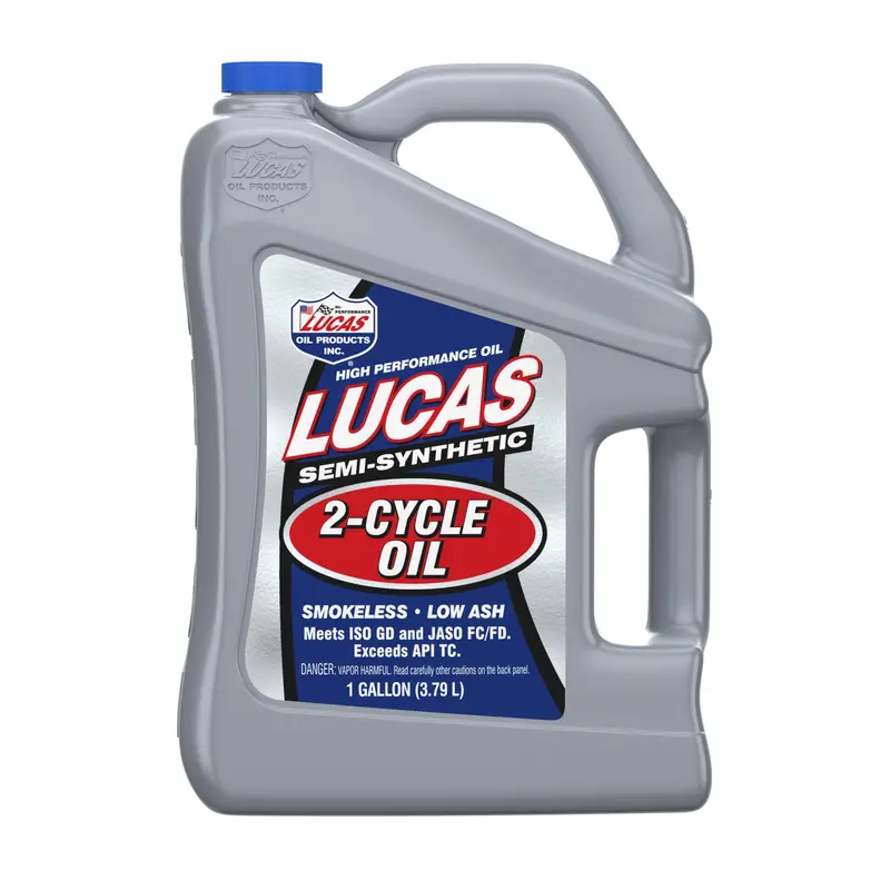 Lucas Oil 10115 Semi-Synthetic 2-Stroke Oil – 1-Gallon Container