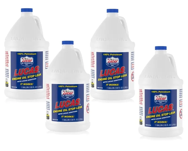 Lucas Oil 10279 Engine Oil Stop Leak – 1-Gallon Bottle (4-Pack)