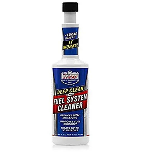 Lucas Oil 10512 Deep Clean Fuel System Cleaner – 16 oz Concentrated Formula