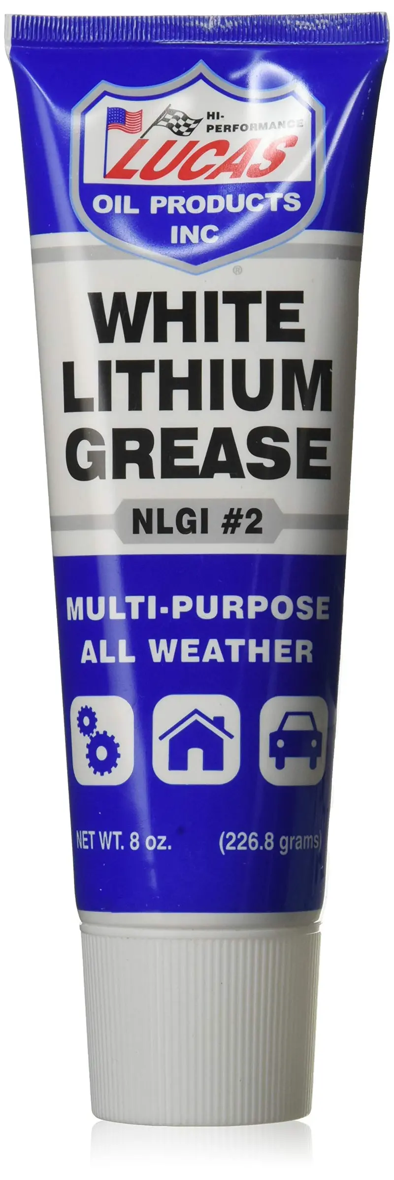 Lucas Oil 10533 White Lithium Grease – 8 oz Squeeze Tube for General Lubrication