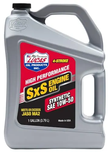 Lucas Oil Synthetic 10W-50 Engine Oil – SXS Formulation, 1 Gallon Container