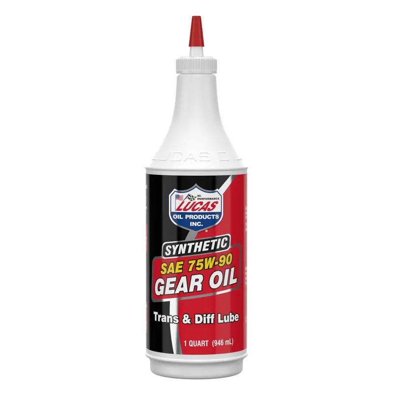 Lucas Oil Synthetic 75W-90 Gear Lube for Transmissions & Differentials – 1 Quart Bottle