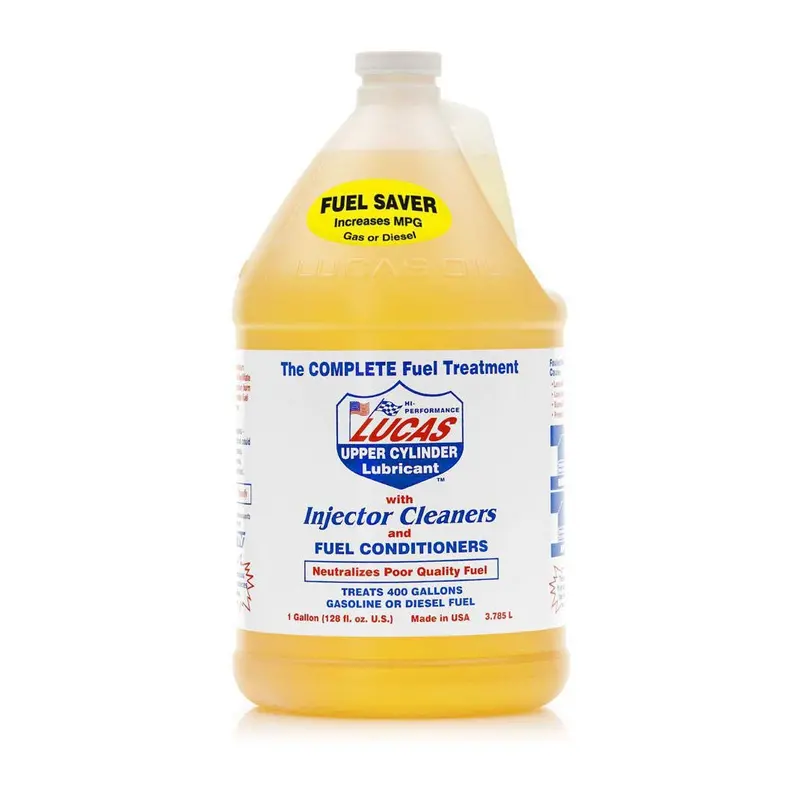 Lucas Oil Upper Cylinder Lubricant Fuel Treatment – 1-Gallon Bottle (4-Pack) for Engine Cleanliness & Performance