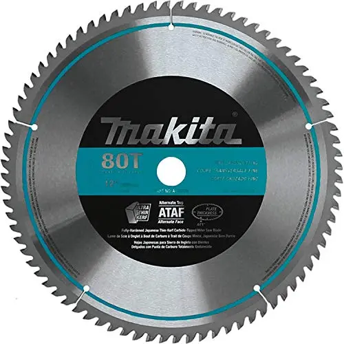 Makita 12″ 80-Tooth Micro-Polished Mitersaw Blade for Precision Cuts