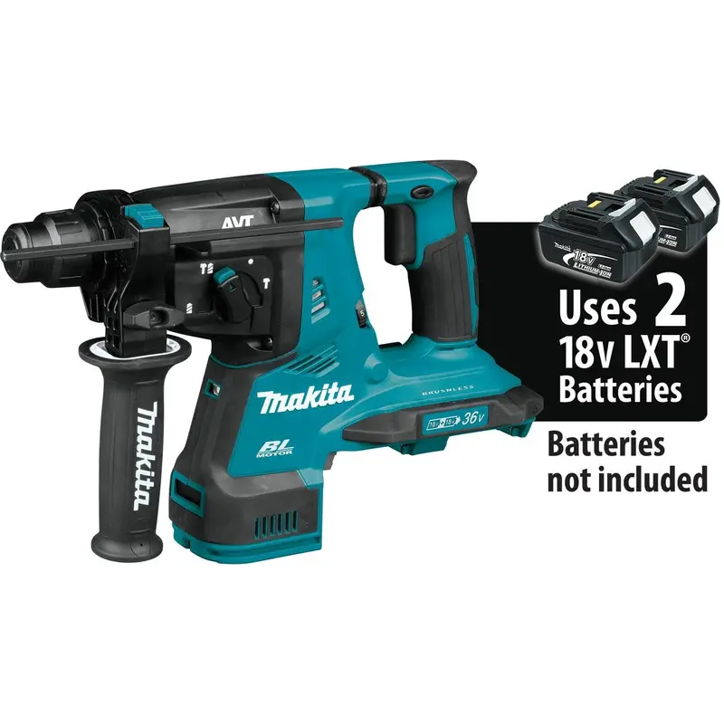 Makita 36V (Dual 18V) LXT Brushless Rotary Hammer – 1-1/8″ SDS-PLUS AVT Tool-Only Model