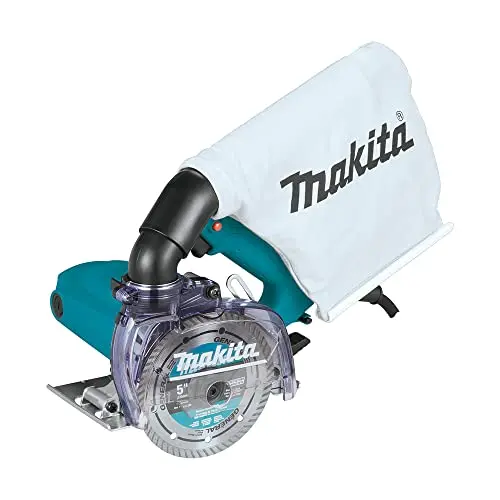 Makita 5-Inch Dry Masonry Saw – Integrated Dust Extraction System