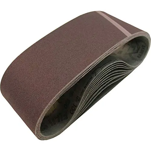 Makita 742323-7 4″ x 24″ Sanding Belt — 100-Grit Abrasive, 10-Pack