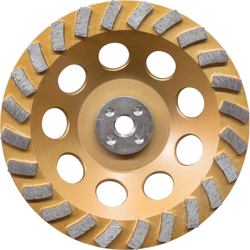 Makita A-96425 7-Inch Low-Vibration Turbo Diamond Cup Wheel – 24-Segment