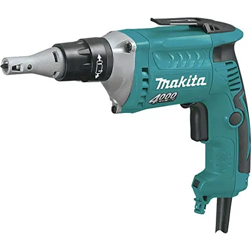 Makita FS4200 Drywall Screwdriver – 4,000 RPM Corded Tool for Fast, Flush Screw Installation