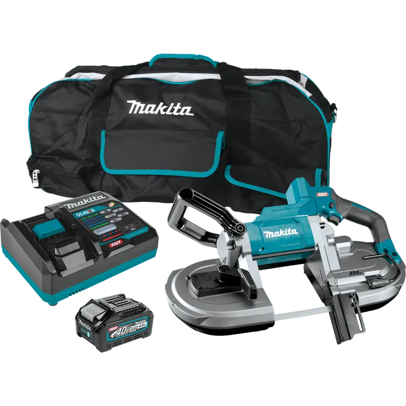 Makita GBP01M1 XGT 40V Max Deep-Cut Portable Band Saw Combo Kit — 4.0Ah Battery Included
