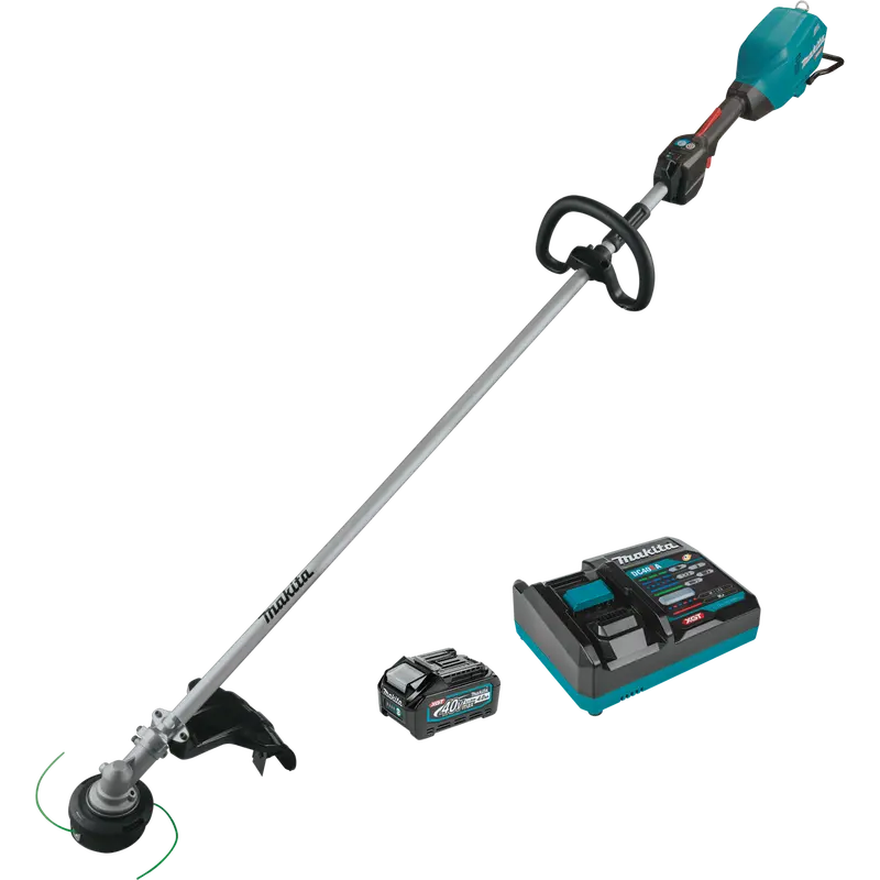 Makita GRU04M1 XGT String Trimmer Kit – 40V Brushless, 17″ High-Torque, 4.0Ah Battery