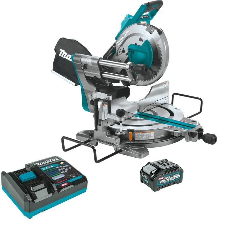 Makita GSL03M1 XGT 40V Max 10-Inch Dual-Bevel Sliding Compound Miter Saw Kit