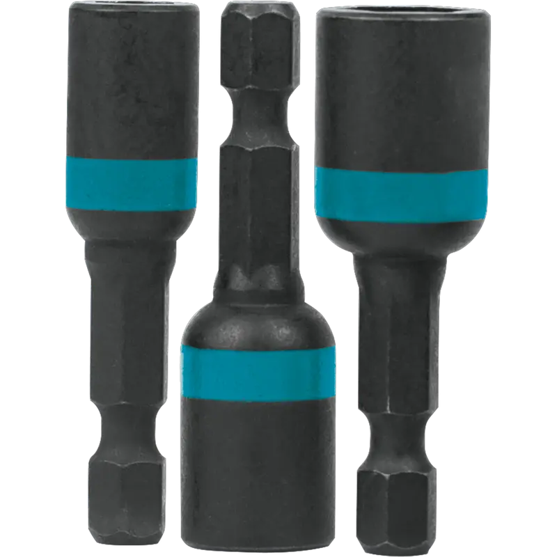 Makita ImpactX Magnetic Nut Driver Set — 1-3/4 Inch, 3-Piece for High-Torque Applications