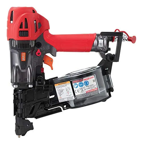 MAX HN65J2 PowerLite Coil Nailer – High-Pressure Metal Connector Tool, Up to 2-1/2 Inches