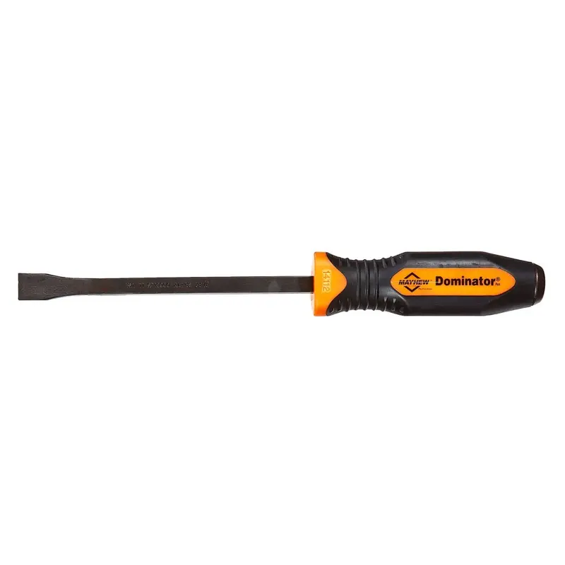 Mayhew 14112OR Dominator Pro Curved Pry Bar – 12″, High-Visibility Orange Finish