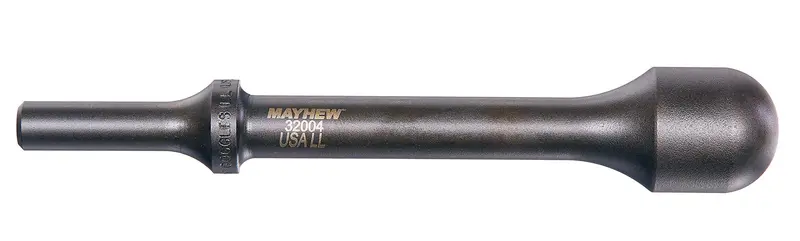 Mayhew 32004 Pneumatic Ball Peen Hammer – 1 in × 6 in Black Oxide Finish Air-Powered Striking Tool