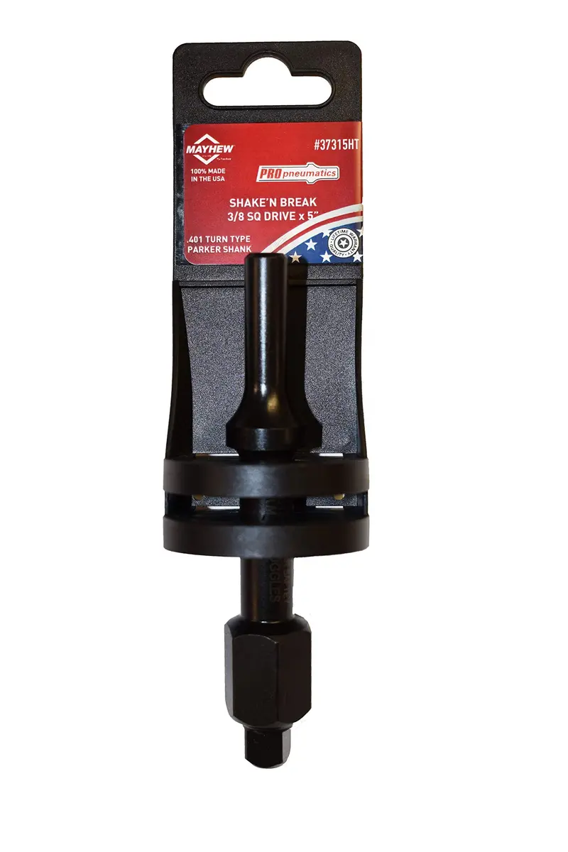 Mayhew 37315HT Pneumatic Bolt Breaker – 3/8″ Drive, Hang-Tagged, Black