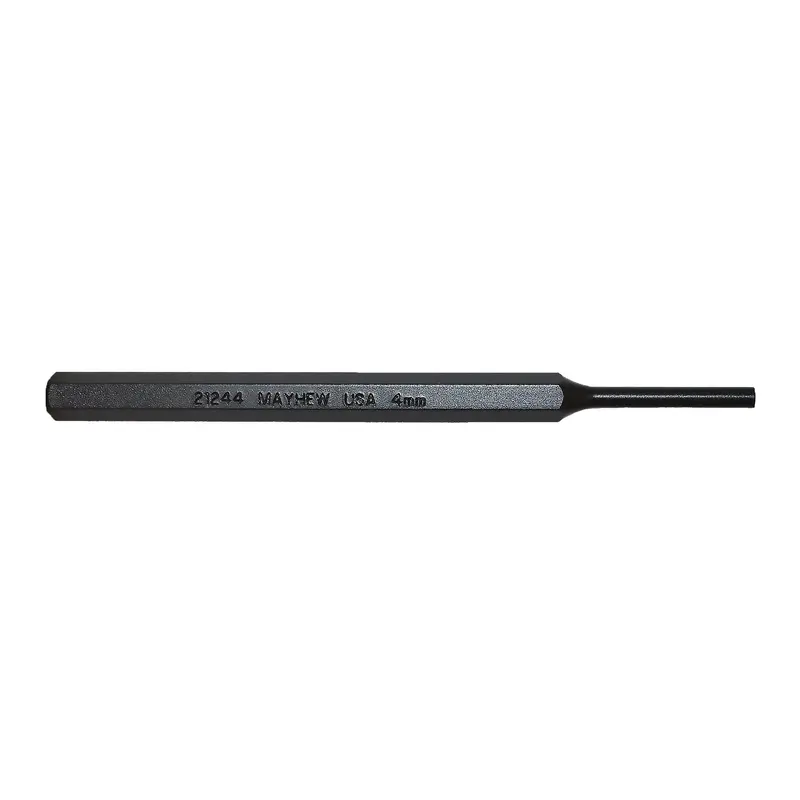 Mayhew 4mm Black Oxide Metric Pin Punch – 5-Inch Alignment and Drift Tool