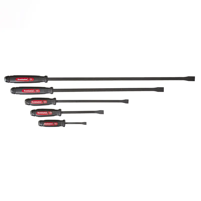 Mayhew Dominator 5-Piece Curved Pry Bar Set – Black Oxide Coating
