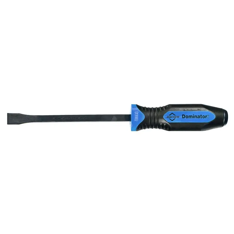 Mayhew Dominator Pro 12″ Curved Pry Bar – Ergonomic Blue-Handle Design